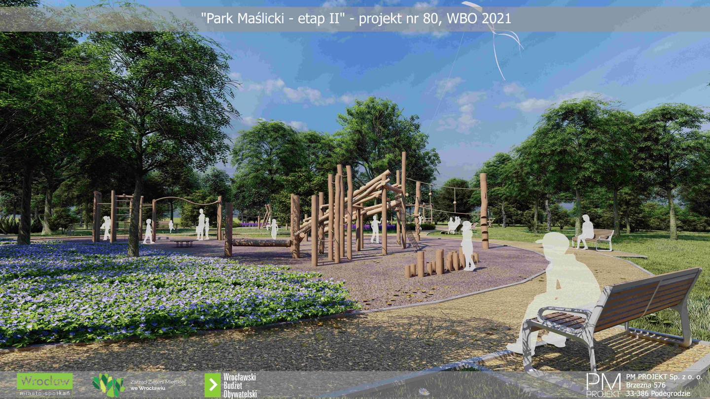 Będzie nowy plac zabaw dla dzieci w Parku Maślickim przy ul. Królewieckiej! Prezydent Wrocławia ogłosił zatwierdzenie wydatku na inwestycję.
