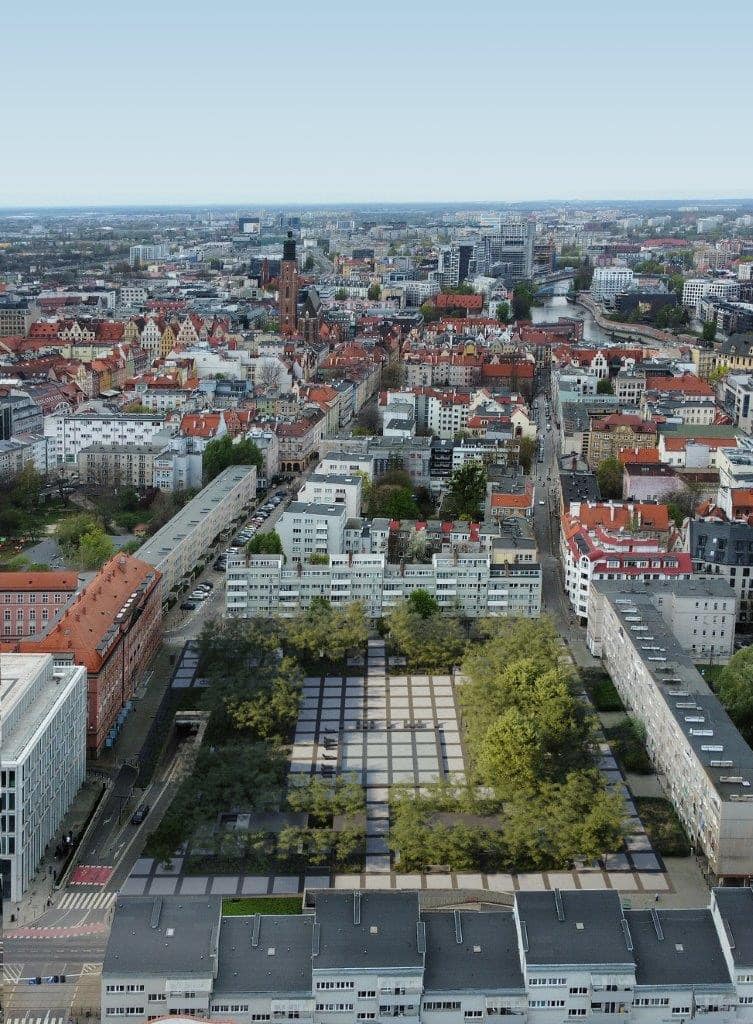 Prezydent Wrocławia Jacek Sutryk podzielił się na łamach mediów społecznościowych wizualizacjami, w których plac Nowy Targ wręcz tętni zielenią. Zobacz jak prezentuje się na wizualizacjach!