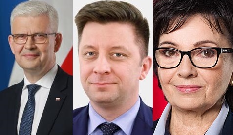 Na zdjęciu od lewej: Ireneusz Zyska, Michał Dworczyk, Elżbieta Witek