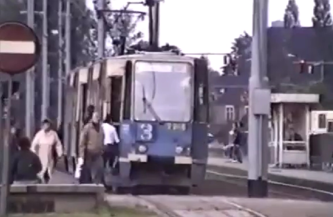 Wrocławski tramwaj na nagraniu z 1989 roku