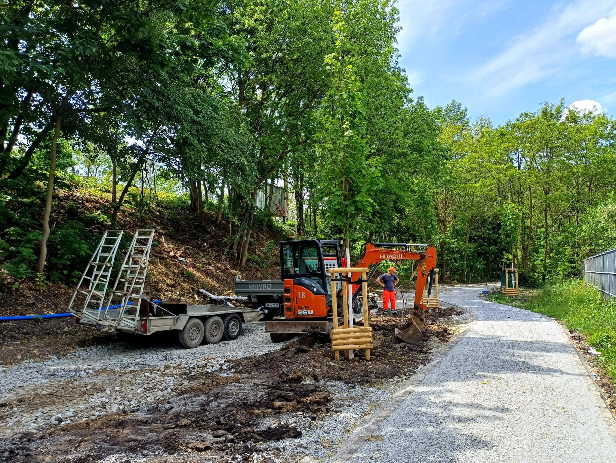 Promenada Krzycka - trwają prace nad budową inwestycji